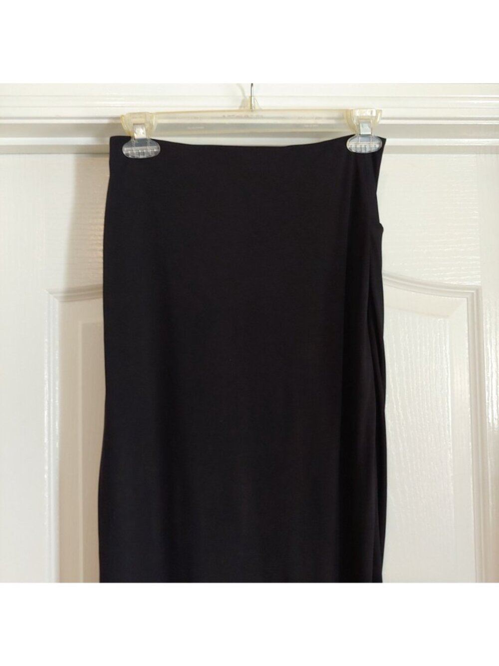 Express Black Faux Wrap Maxi Skirt Contour Sculpt Shapewear Bodycon Goth S - Picture 6 of 8